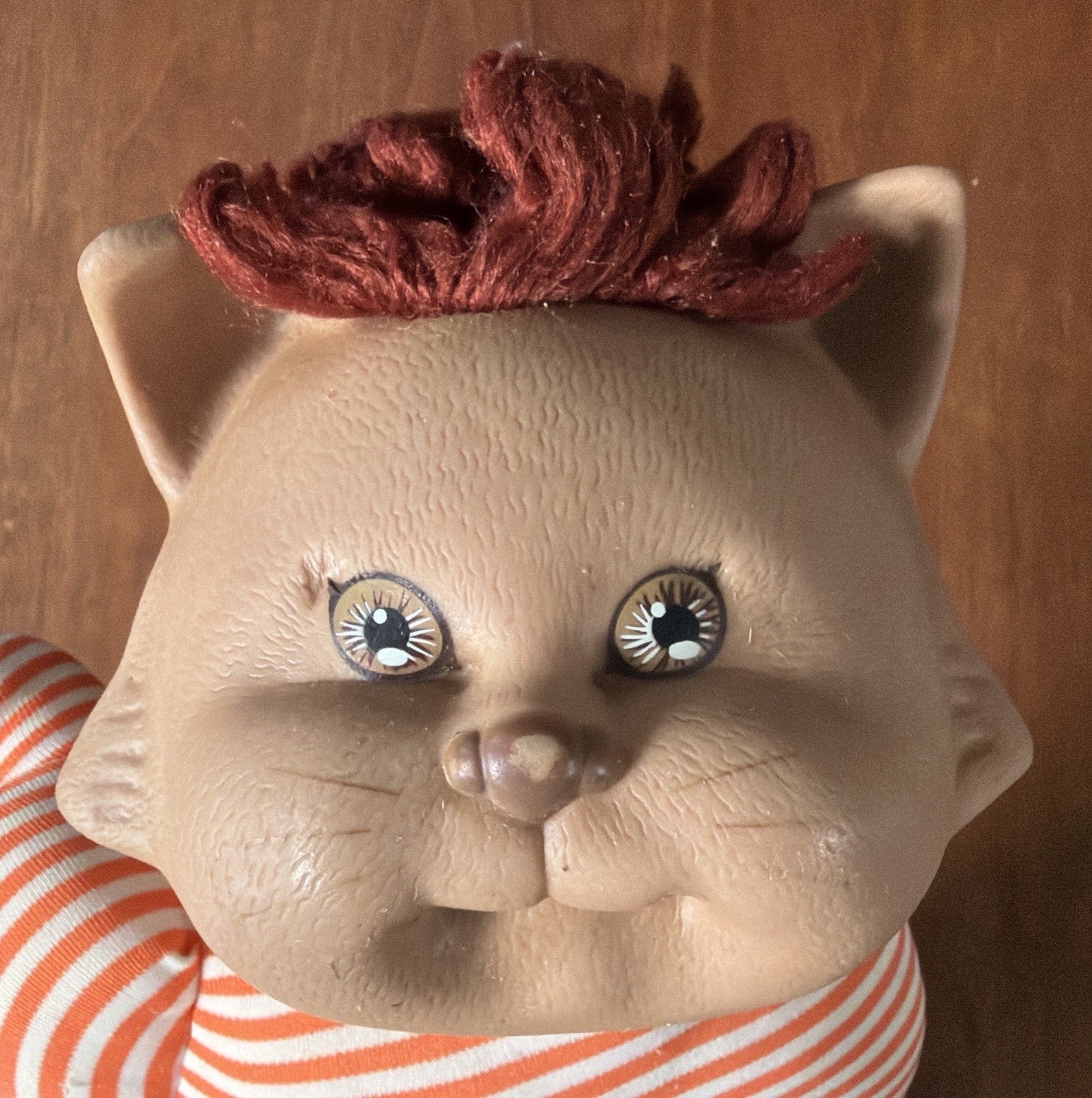 Cabbage Patch Kids Koosas Orange Striped Cat Pet Doll By Coleco 1983 Vintage