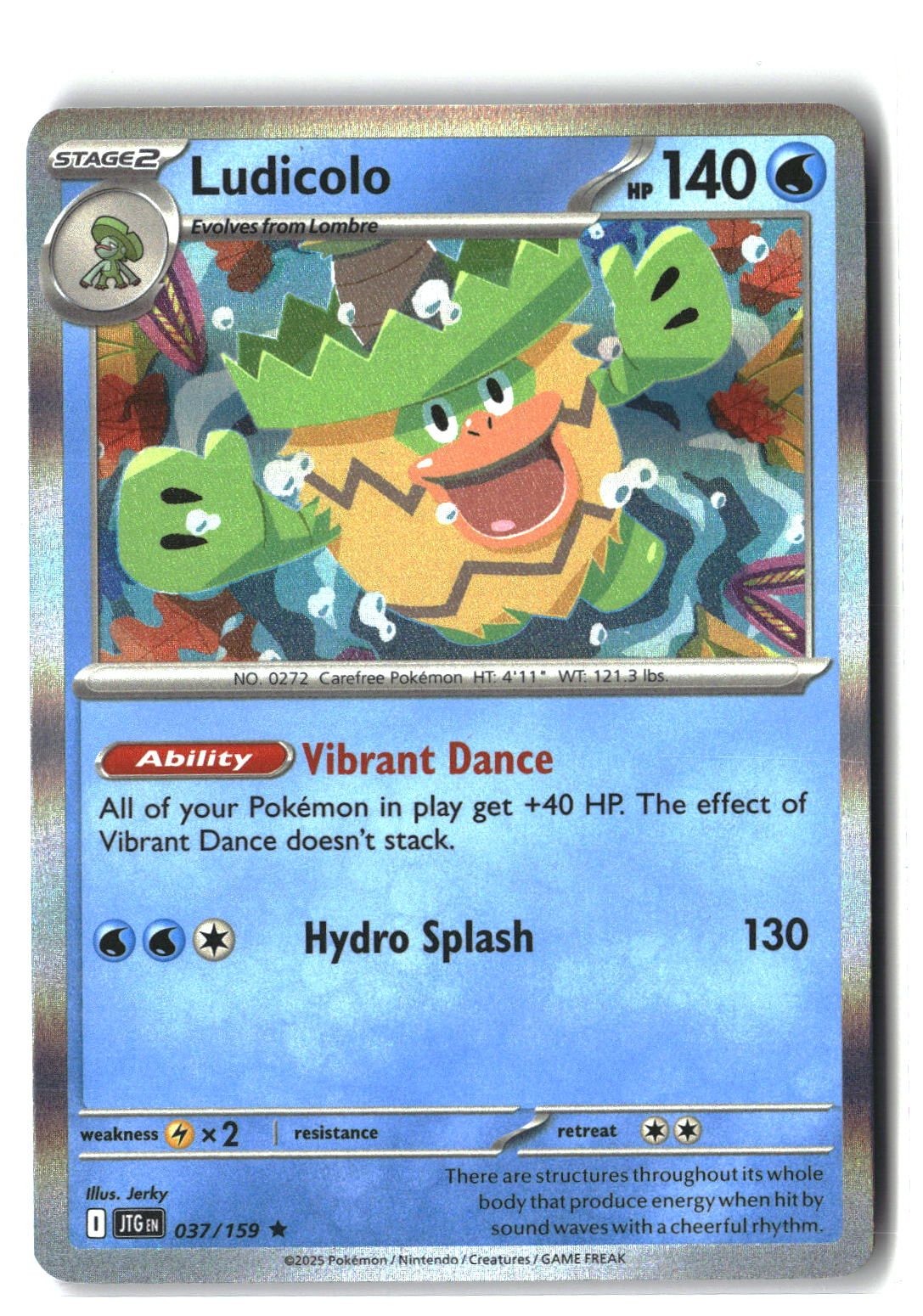 Ludicolo Holofoil NM (Journey Together 037/159)