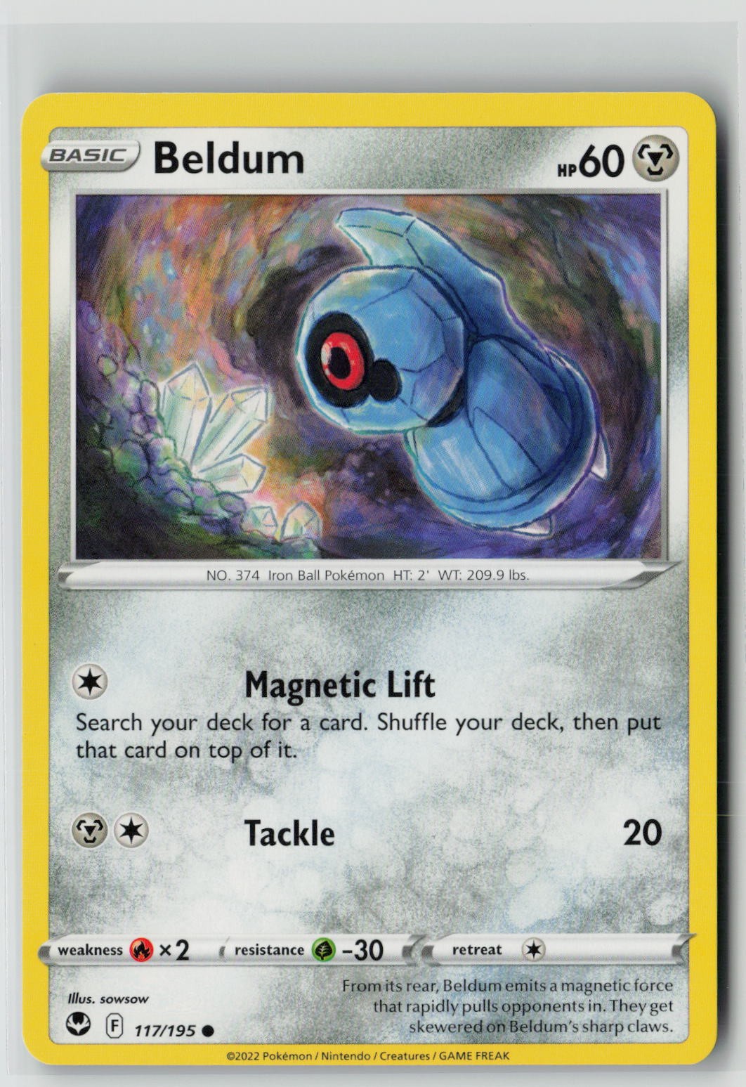 Beldum (SWSH12: Silver Tempest 117/195) NM