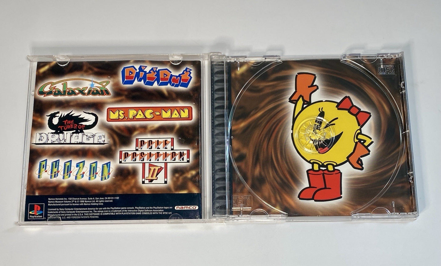 Namco Museum Vol. 3 (Sony PlayStation 1, 1996) CIB Big M Variant Rare, Tested