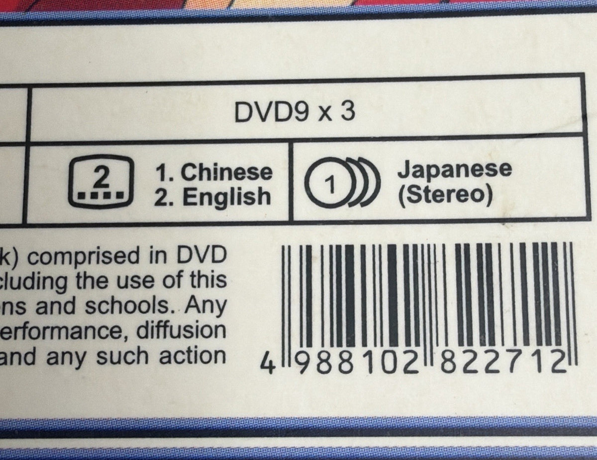 INUYASHA Box Set Vol 1-3 Anime DVD Japanese  Rare Episodes 1-25, Eng Subs Works