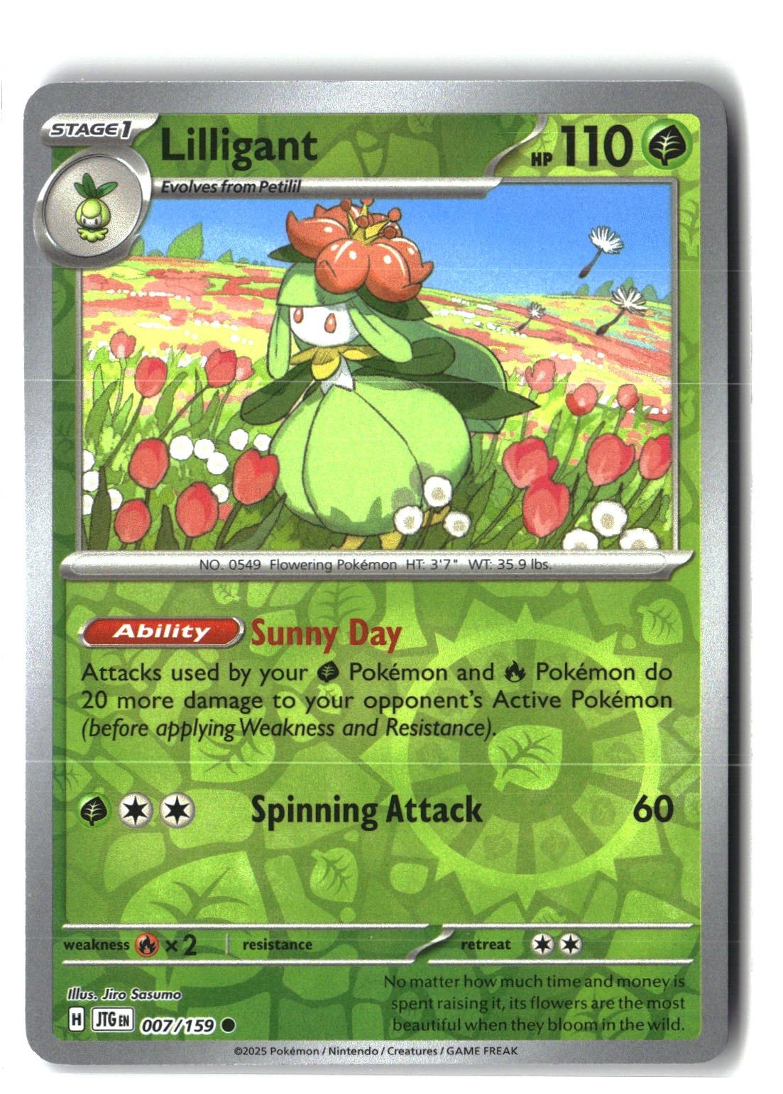 Lilligant Reverse Holofoil NM (Journey Together 007/159)