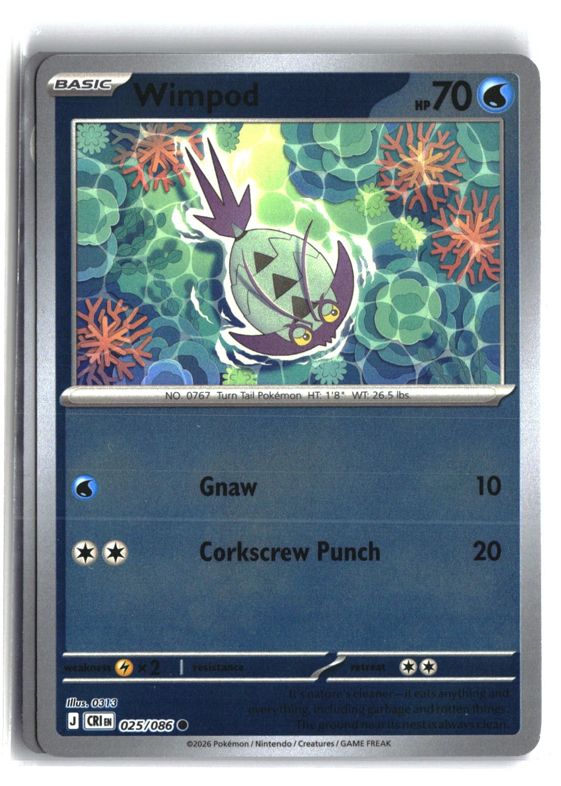 Wimpod Reverse Holofoil NM (Chaos Rising 025/086)