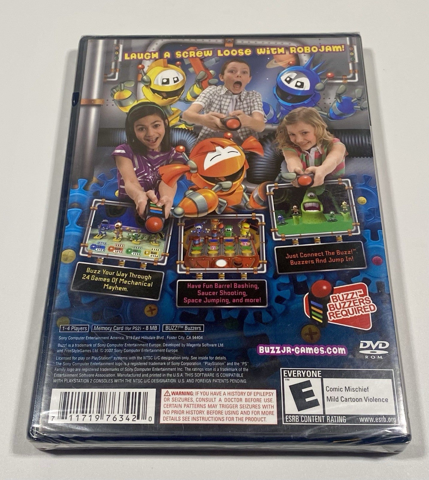 Buzz Junior Jr: Robo Jam (Sony PlayStation 2 2008) PS2 Brand New Factory Sealed