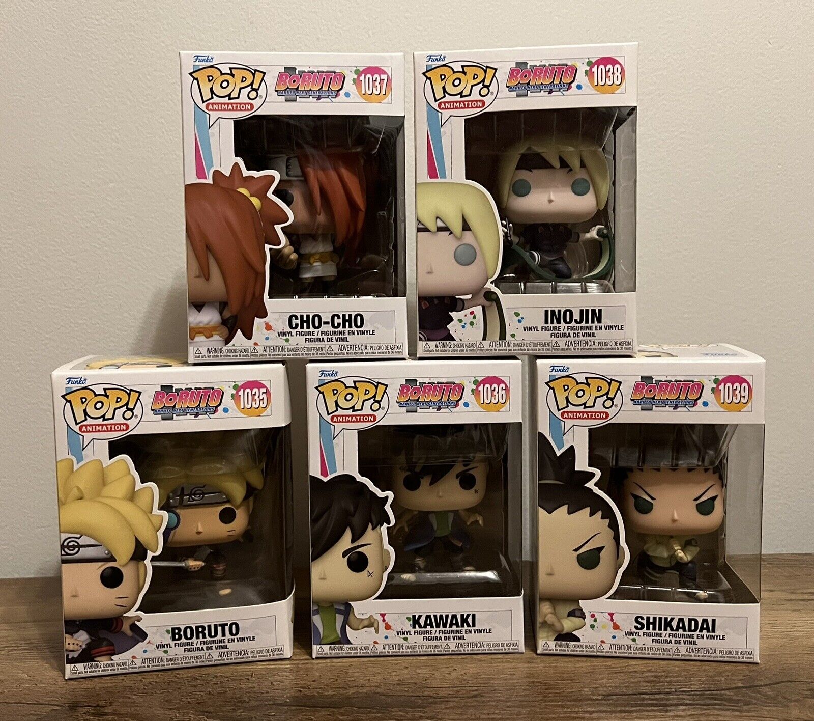 Funko POP! Animation: Boruto Naruto Next Gen Set of 5 1035 - 1039