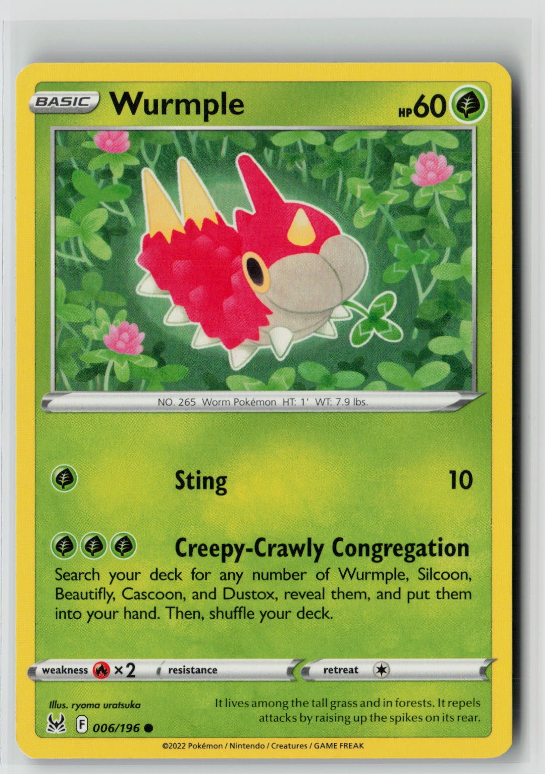 Wurmple (SWSH11: Lost Origin 006/196) NM
