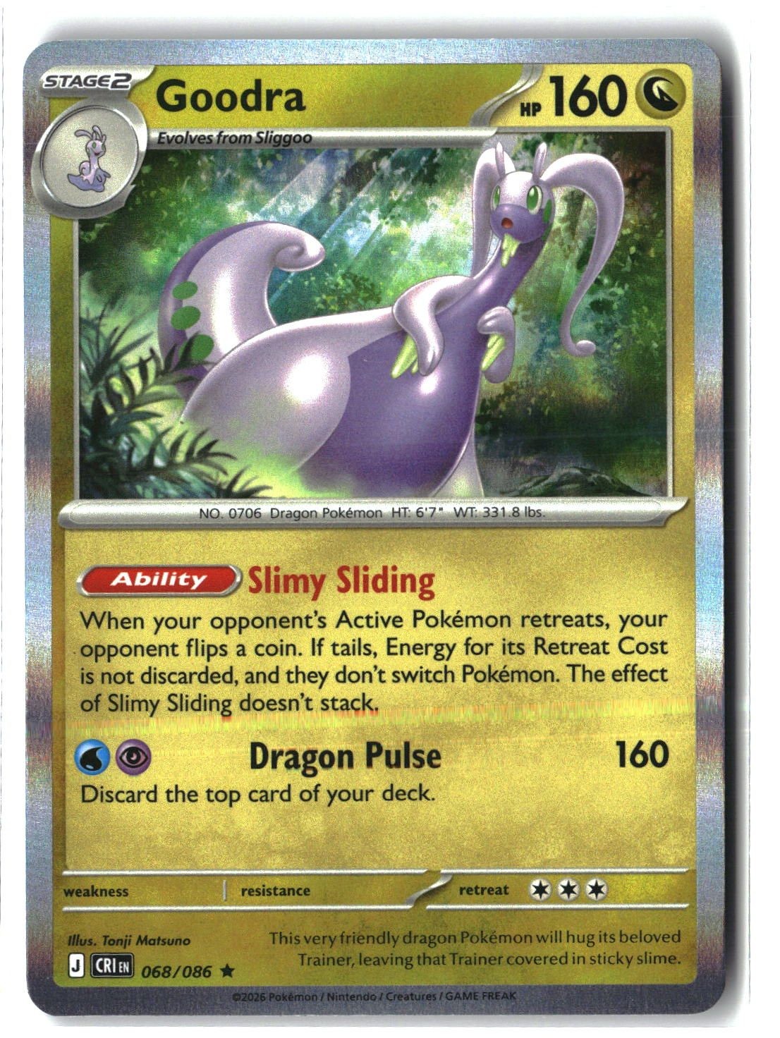 Goodra Holofoil NM (Chaos Rising 068/086)