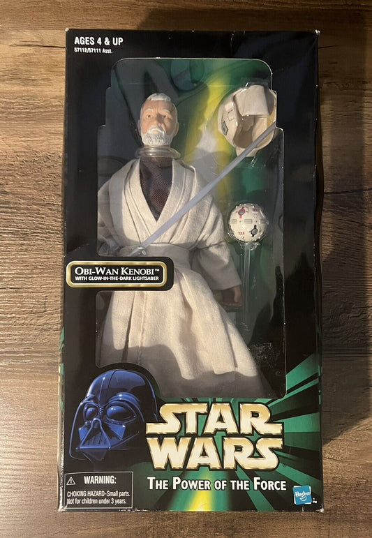 Vintage 1998 Hasbro Star Wars POTF 12" Obi-Wan Kenobi Figure  Sealed New NIB