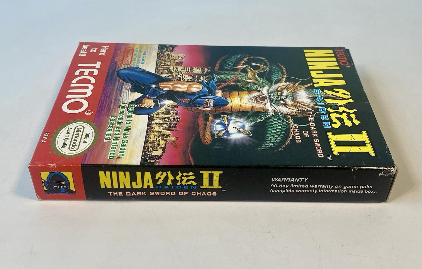 Ninja Gaiden II 2 The Dark Sword of Chaos Nintendo NES Complete in Box CIB Works