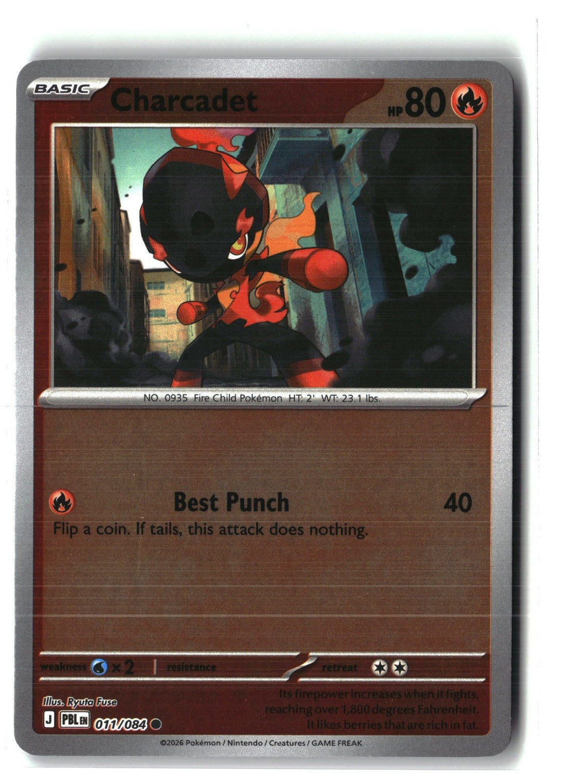 Charcadet Reverse Holofoil NM (Pitch Black 011/084)