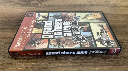 Grand Theft Auto: San Andreas (PlayStation 2, 2004) With Map, No Manual. Tested!