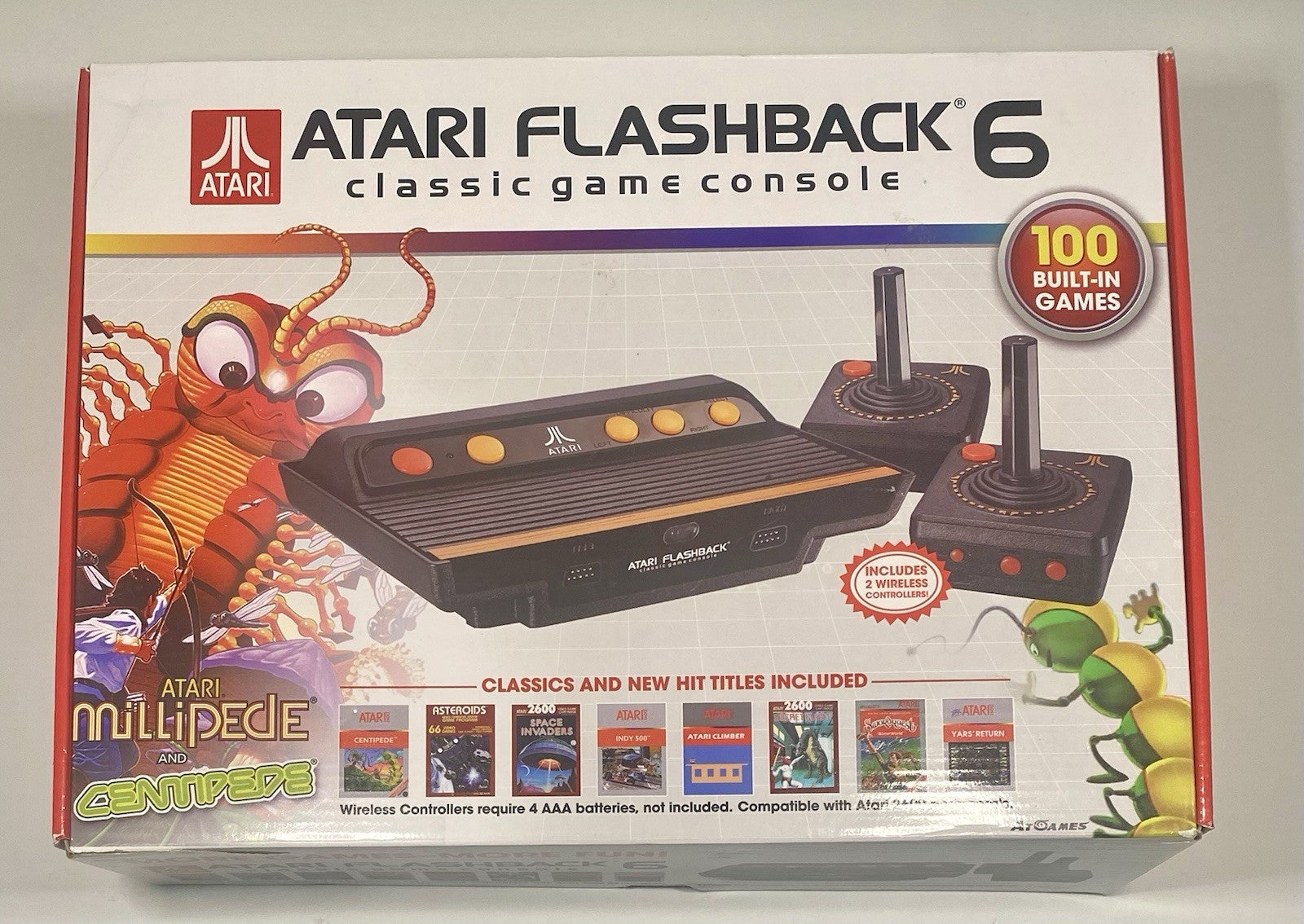 Atari Flashback 6 Classic Game System w/ 100 Built-in Games Read Description