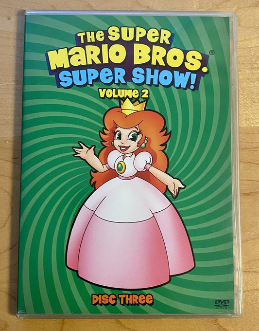 Nintendo The Super Mario Bros. Super Show! DVD Volume 2 Disc 3, Tested & Works