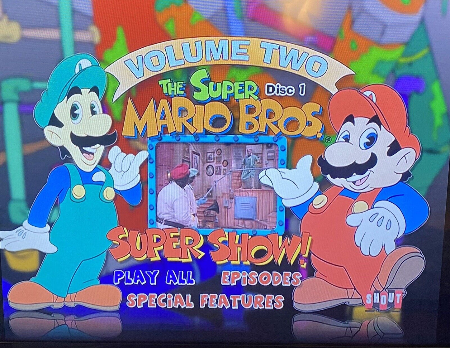 The Super Mario Bros. Super Show! DVD Volume 2 Disc 1, Nintendo, Tested & Works