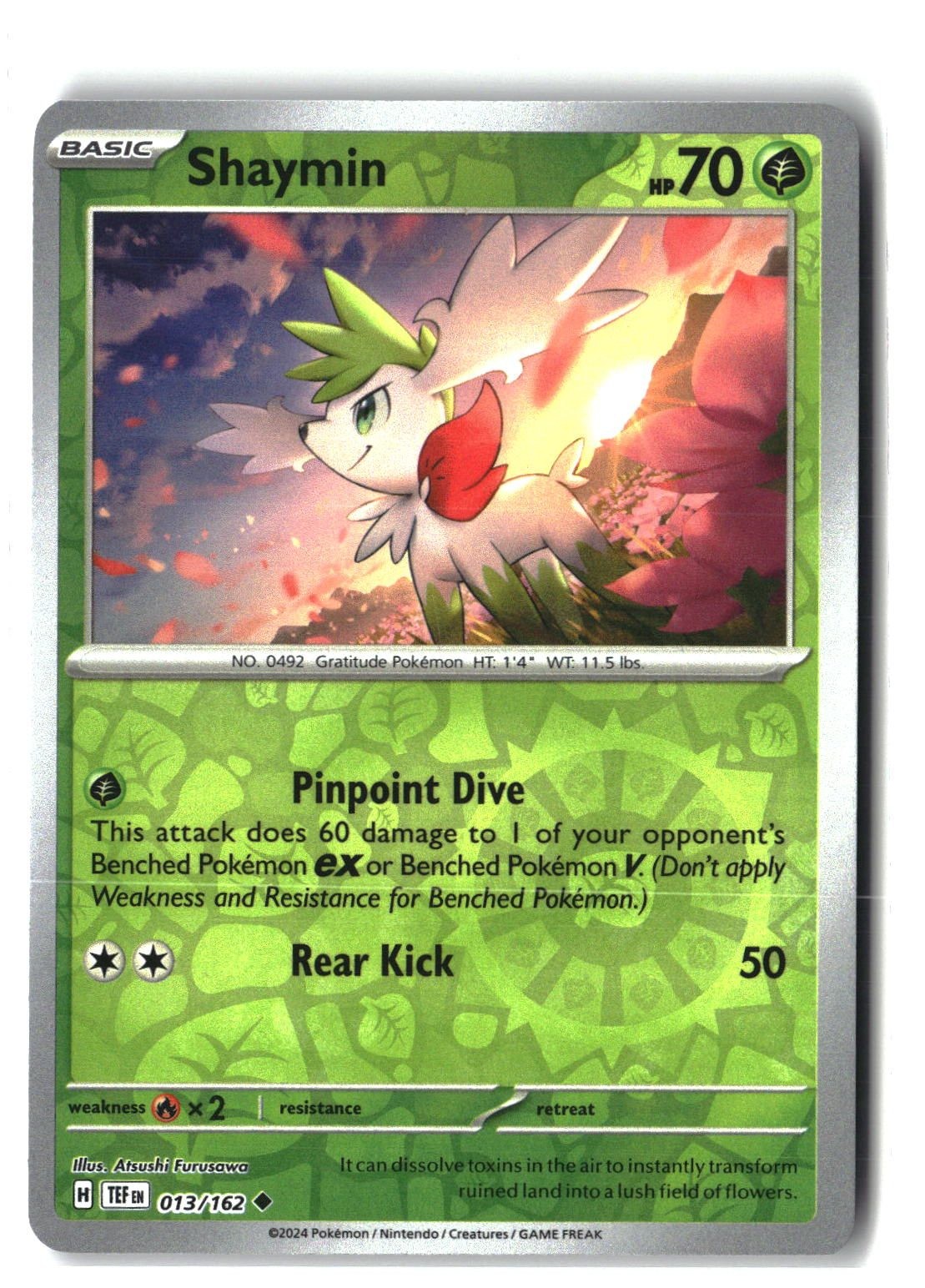 Shaymin Reverse Holofoil NM (Temporal Forces 013/162)