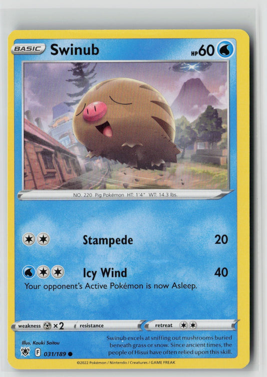 Swinub (SWSH10: Astral Radiance 031/189) NM