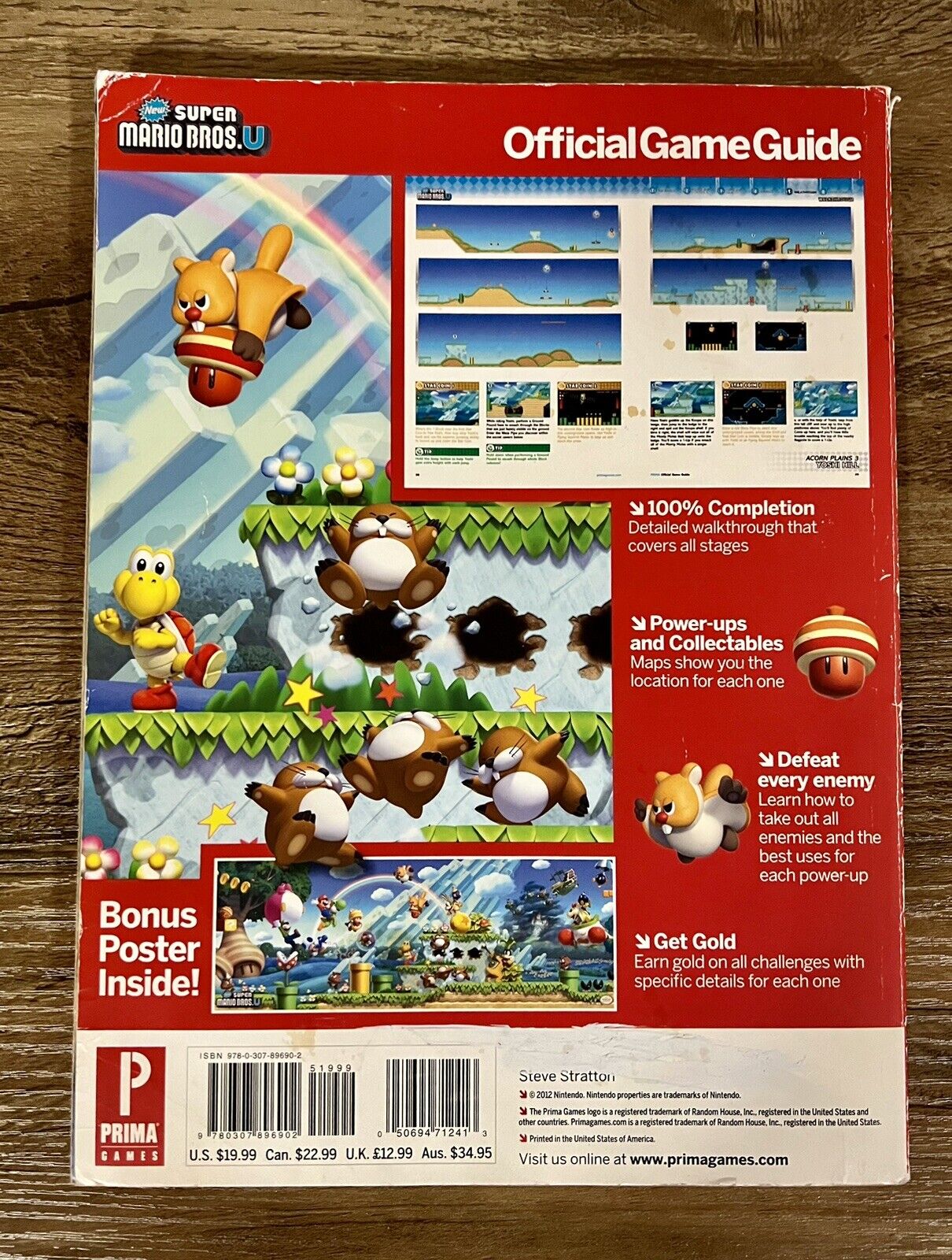 New Super Mario Bros. Wii U Prima Official Strategy Game Guide NO POSTER