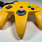 Yellow N64 Nintendo 64 Controller OEM w/ 8BitDo Hall Effect Joystick Tested