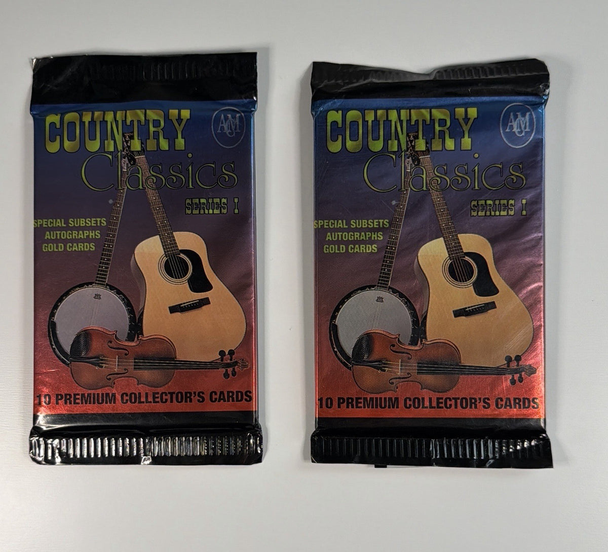 1992 ACM Country Classics Series 1 Two sealed foil packs of 10 cards