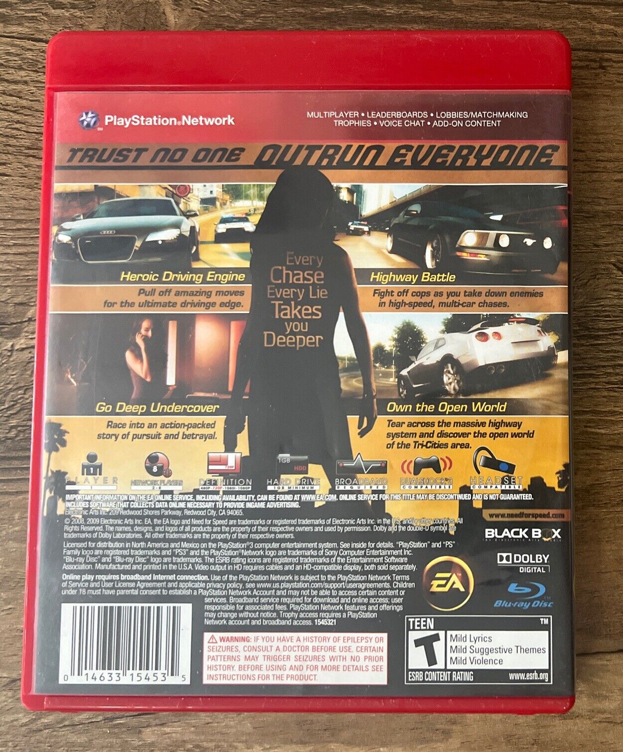 Need For Speed Undercover Greatest Hits PlayStation 3 PS3 CIB Complete DISC MINT