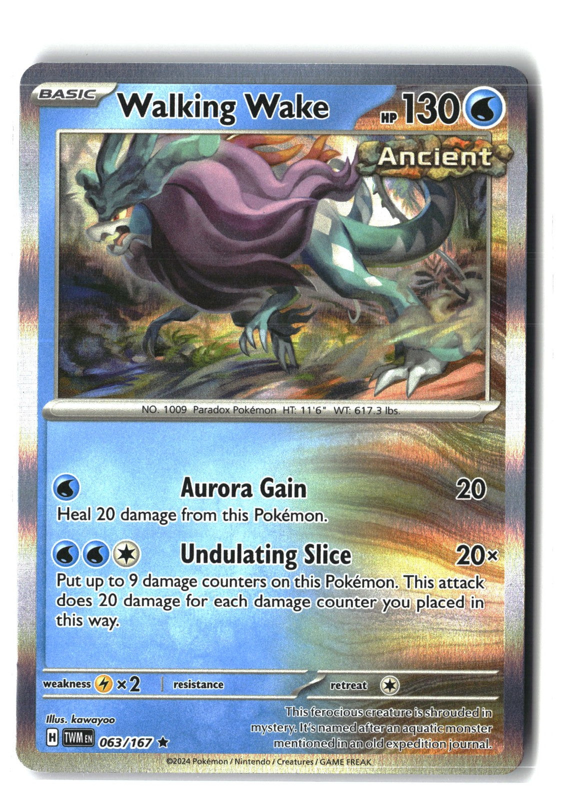 Walking Wake Holofoil NM (Twilight Masquerade 063/167)