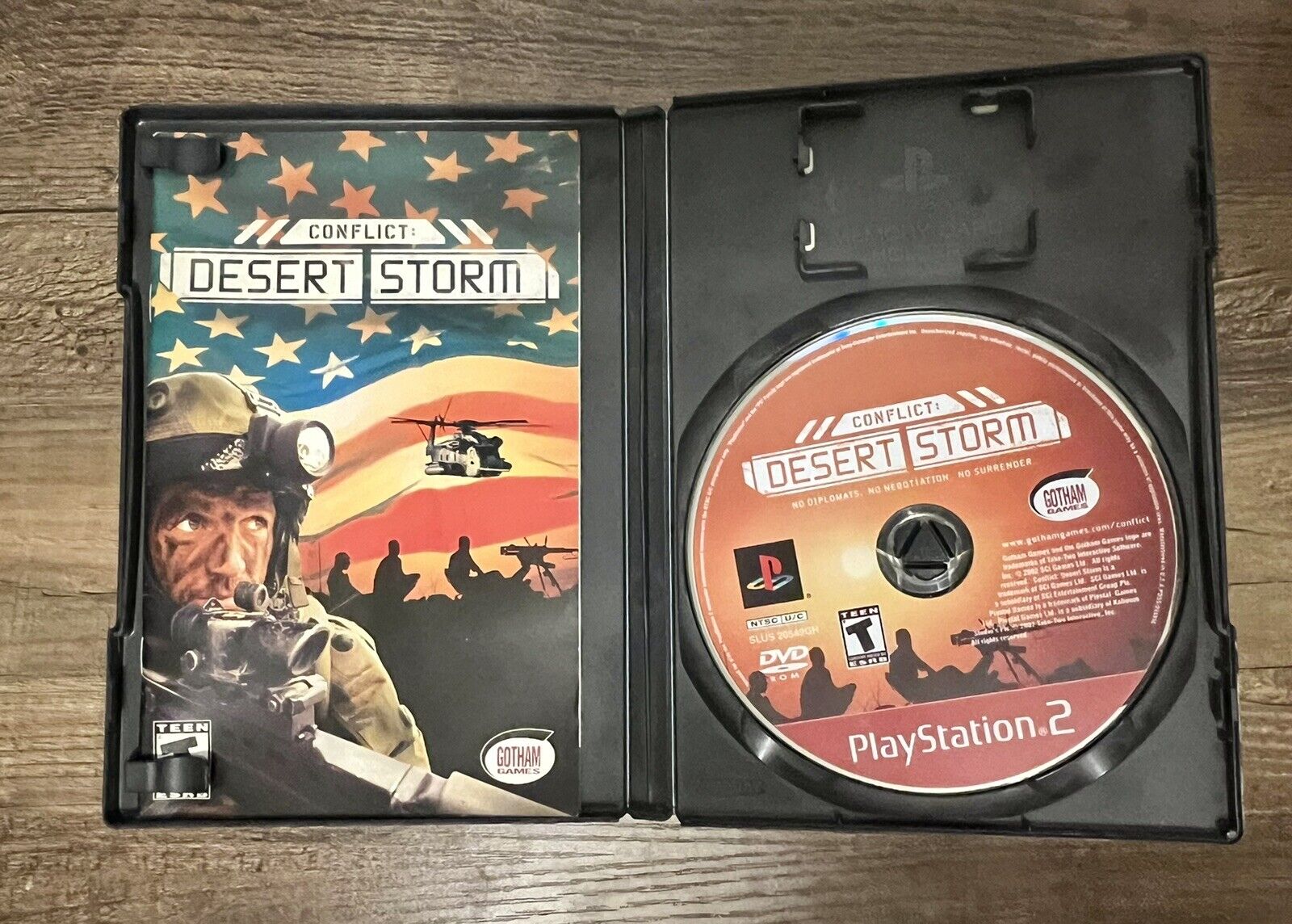 CONFLICT DESERT STORM GREATEST HITS  (Playstation 2, PS2) Tested CIB W Reg Card