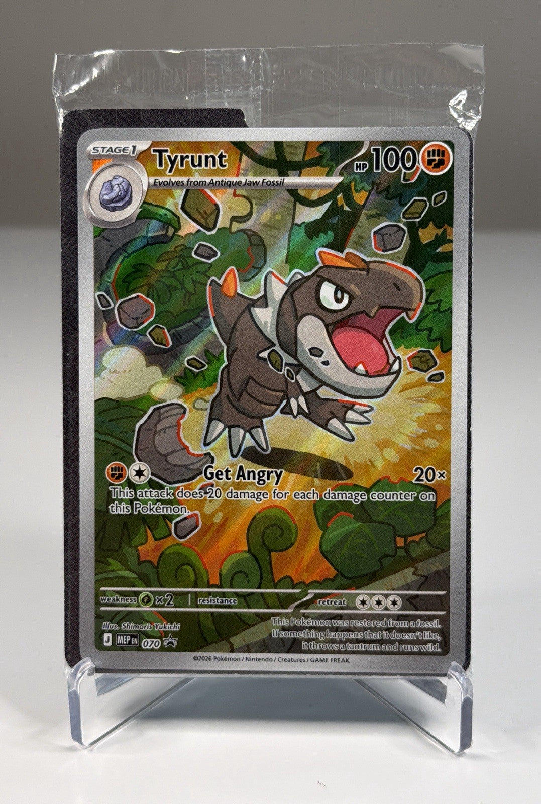Pokémon Tyrunt Full Art Perfect Order ETB Black Star Promo card Sealed New #70