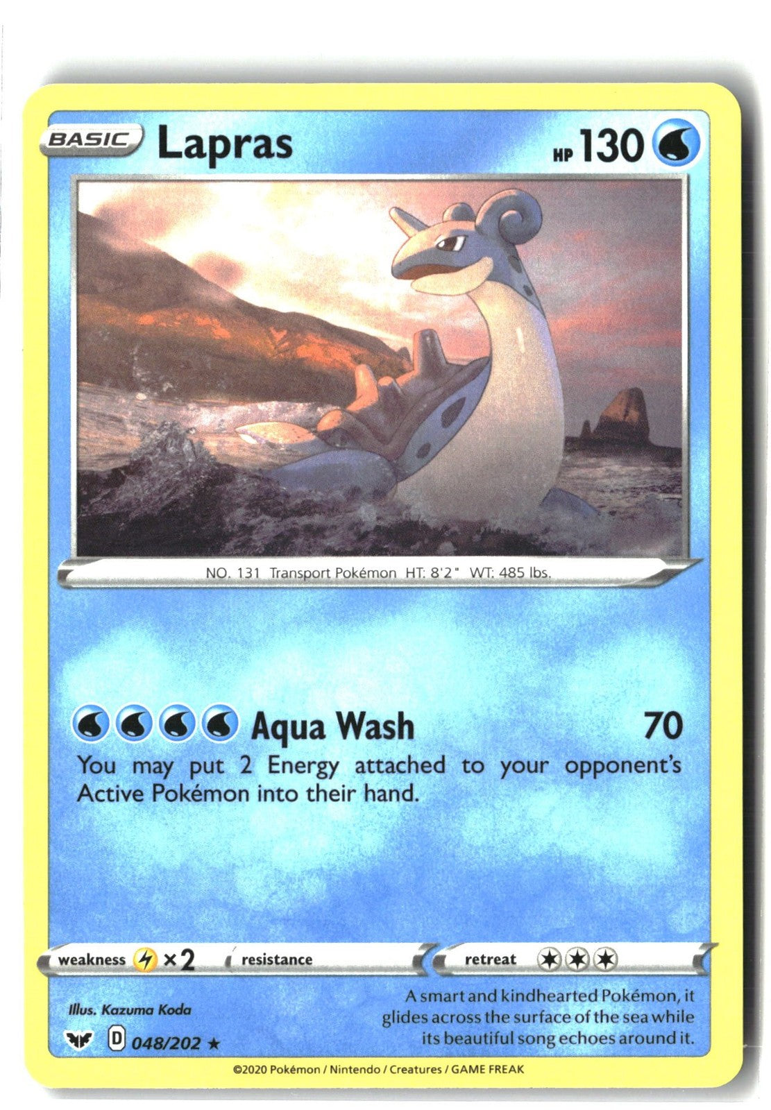 Lapras (SWSH01: Sword & Shield Base Set 048/202) NM