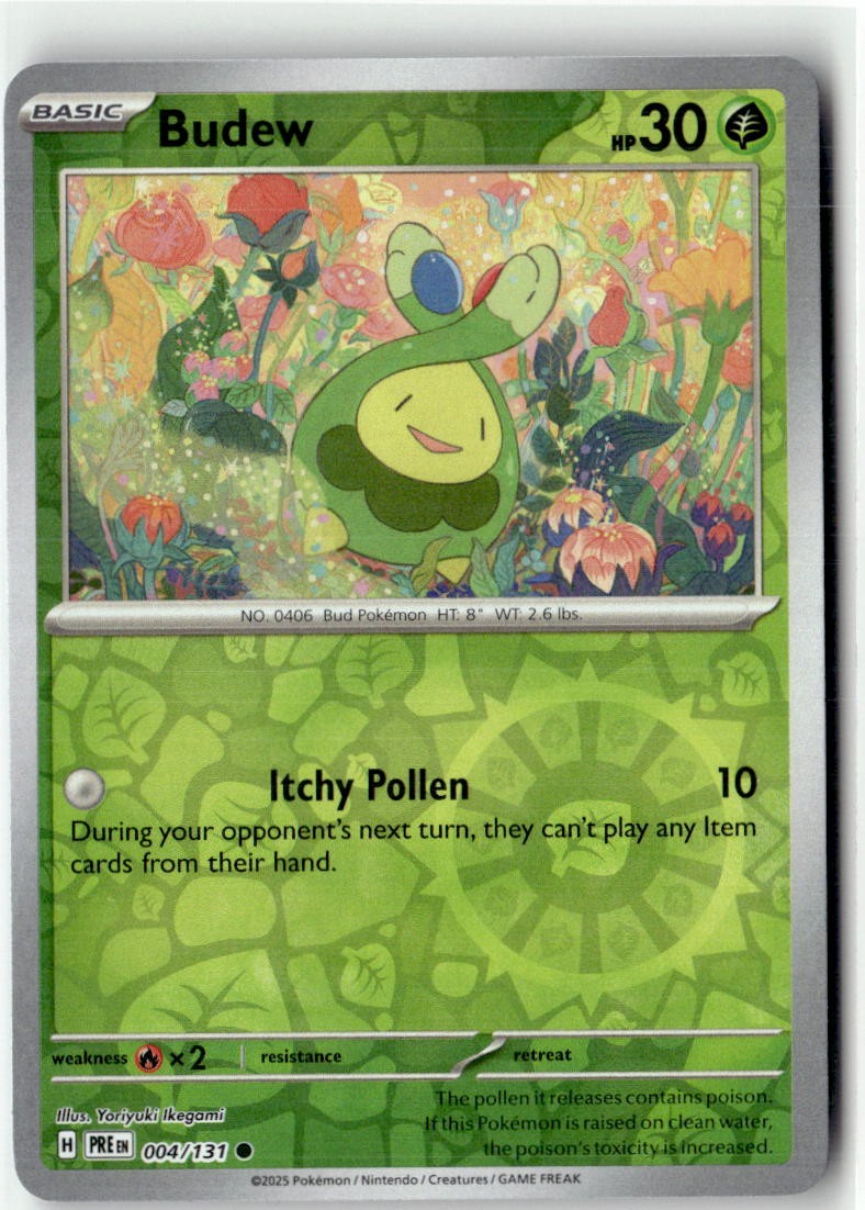 Budew Reverse Holofoil NM (SV: Prismatic Evolutions 004/131)