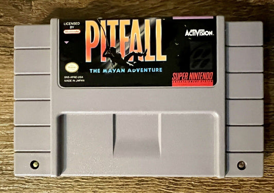 Pitfall: The Mayan Adventure SNES Authentic Cleaned Tested & Works!