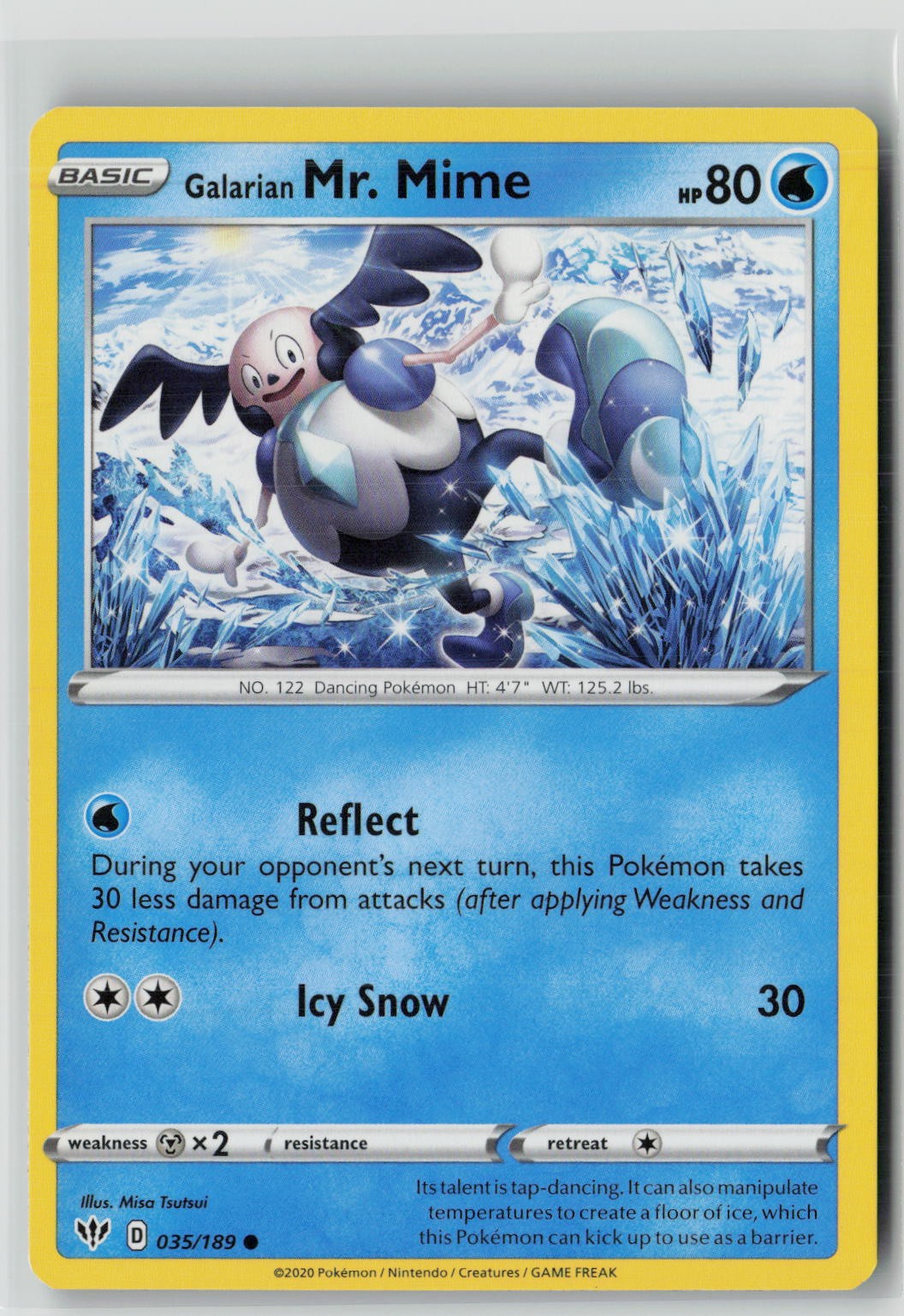 Galarian Mr. Mime (SWSH03: Darkness Ablaze 035/189) NM