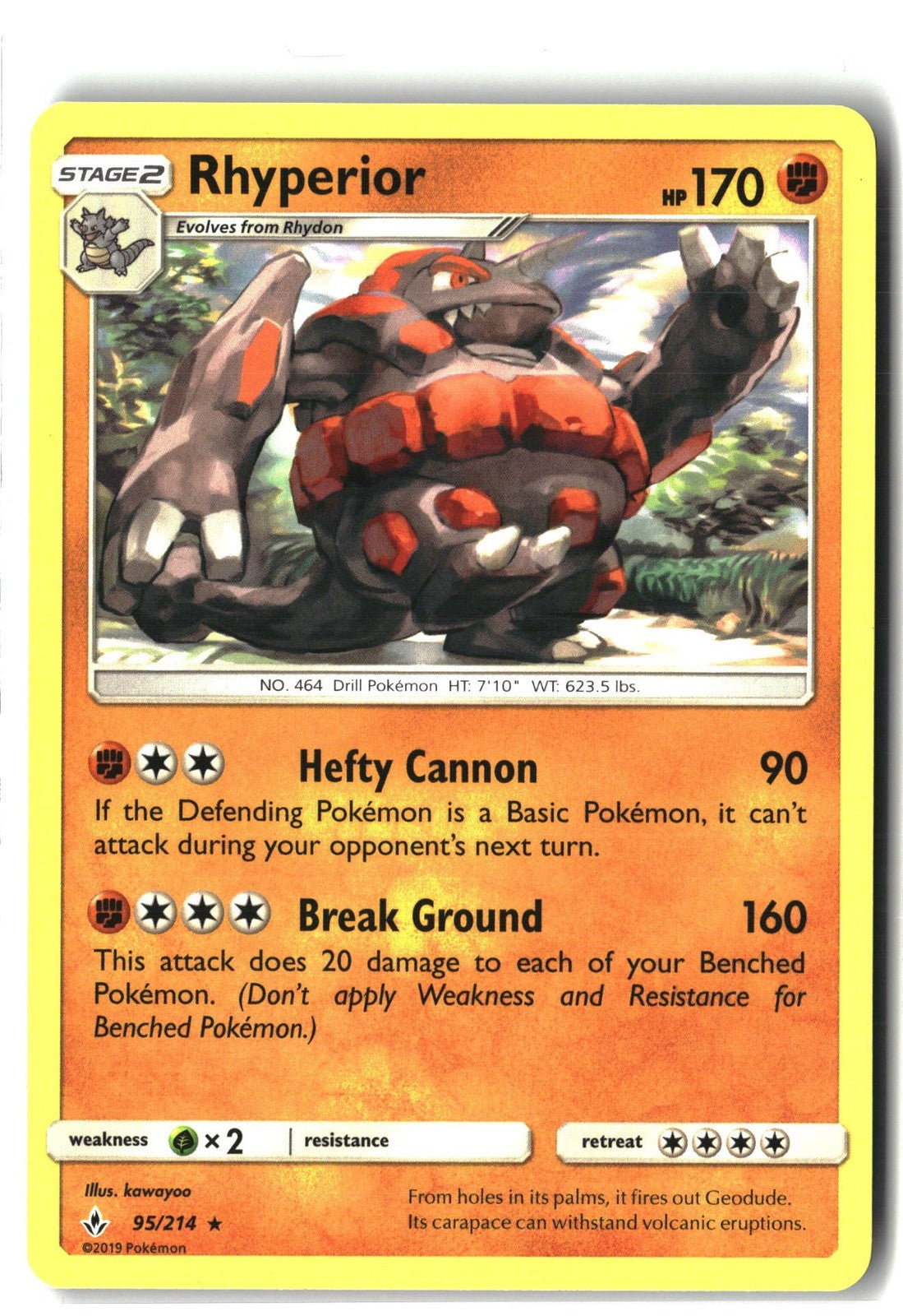 Rhyperior (SM - Unbroken Bonds 95/214) NM