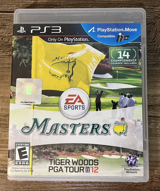 Tiger Woods PGA Tour 12: The Masters Black Label (Sony PS3, 2011) CIB Complete