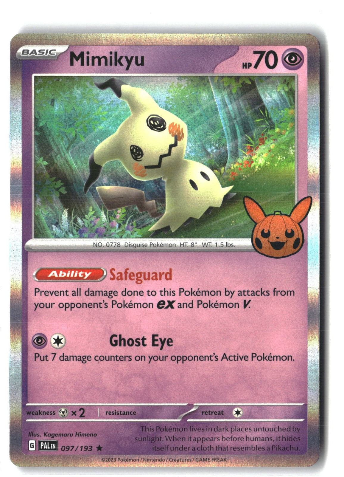 Mimikyu TTBB23 Holofoil NM