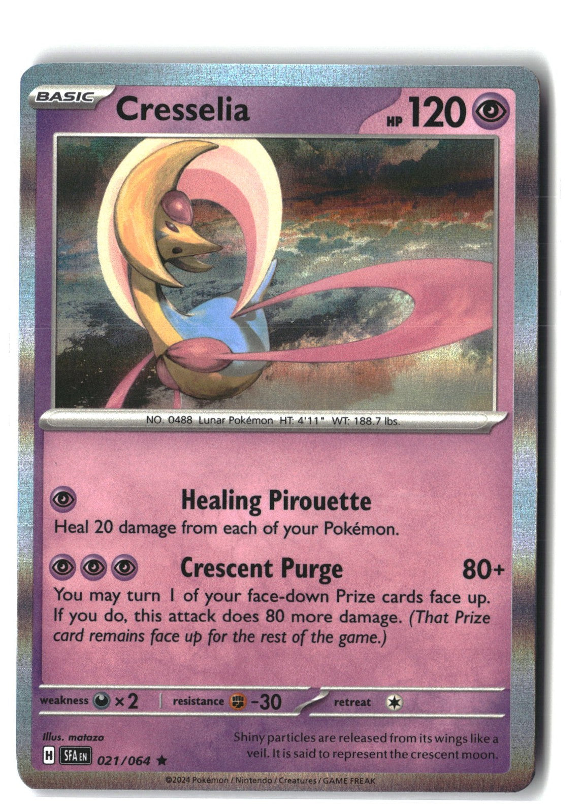 Cresselia Holofoil NM (SV: Shrouded Fable 021/064)