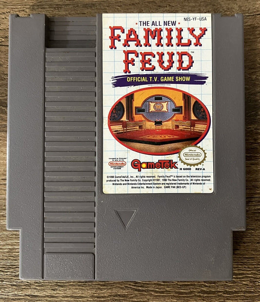 Family Feud (Nintendo Entertainment System, 1991) NES Cart Only Tested Working