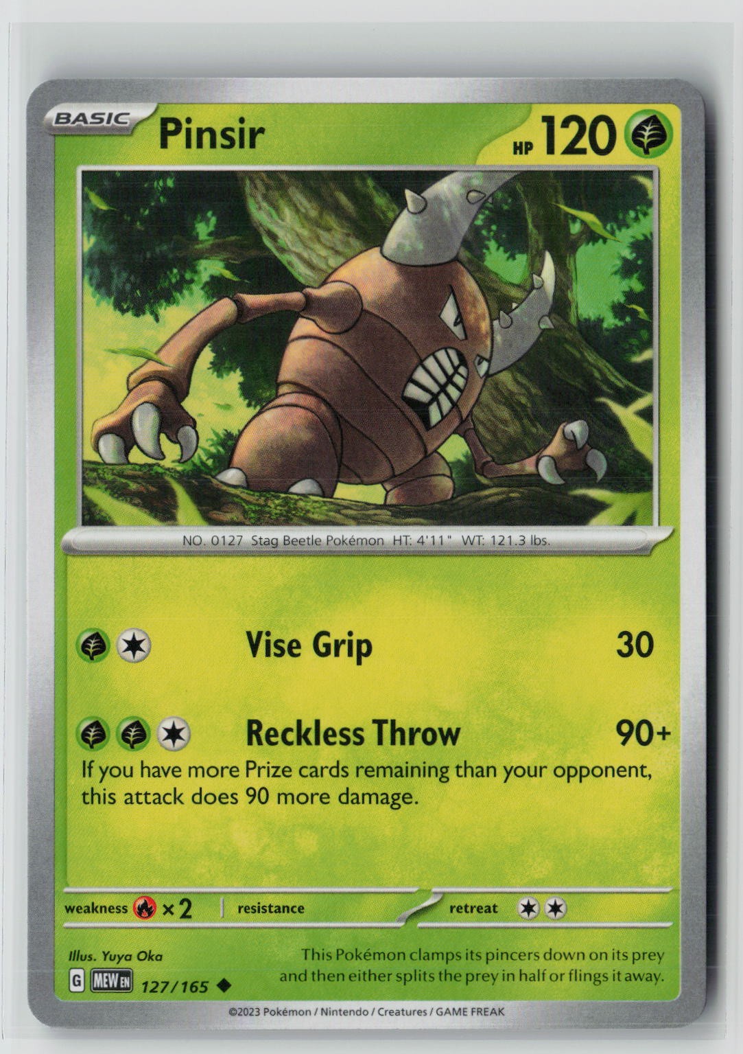 Pinsir (SV: Scarlet & Violet 151 127/165) NM