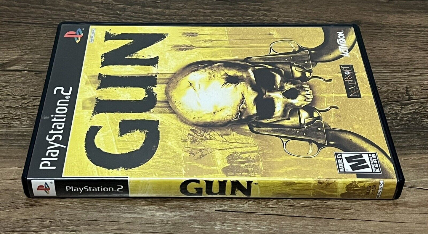 Gun Sony PlayStation 2 PS2 Activison Complete CIB Manual Tested!