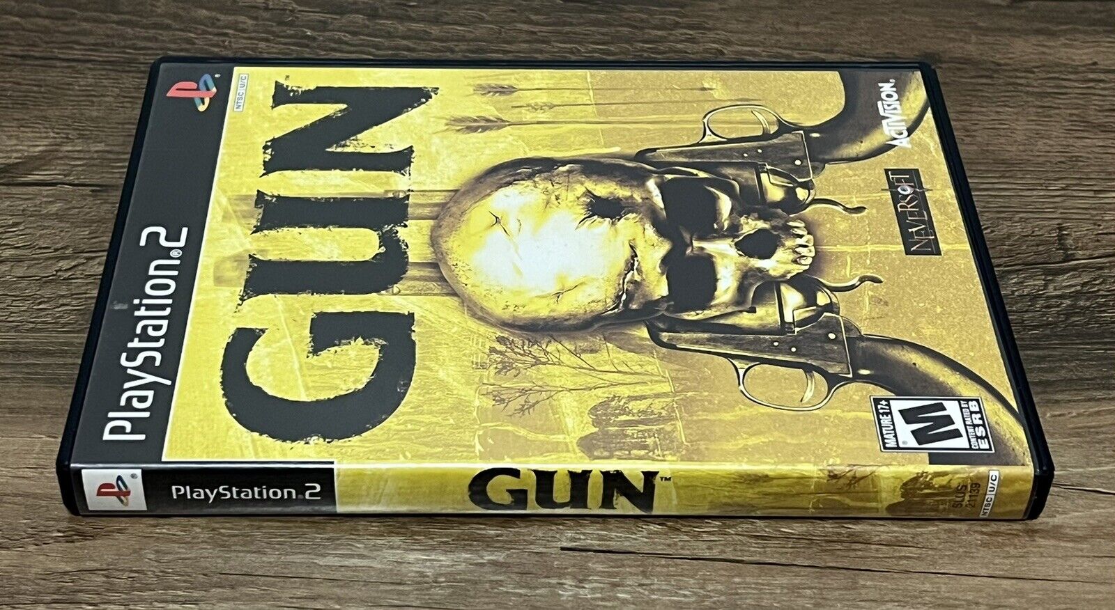 Gun Sony PlayStation 2 PS2 Activison Complete CIB Manual Tested!