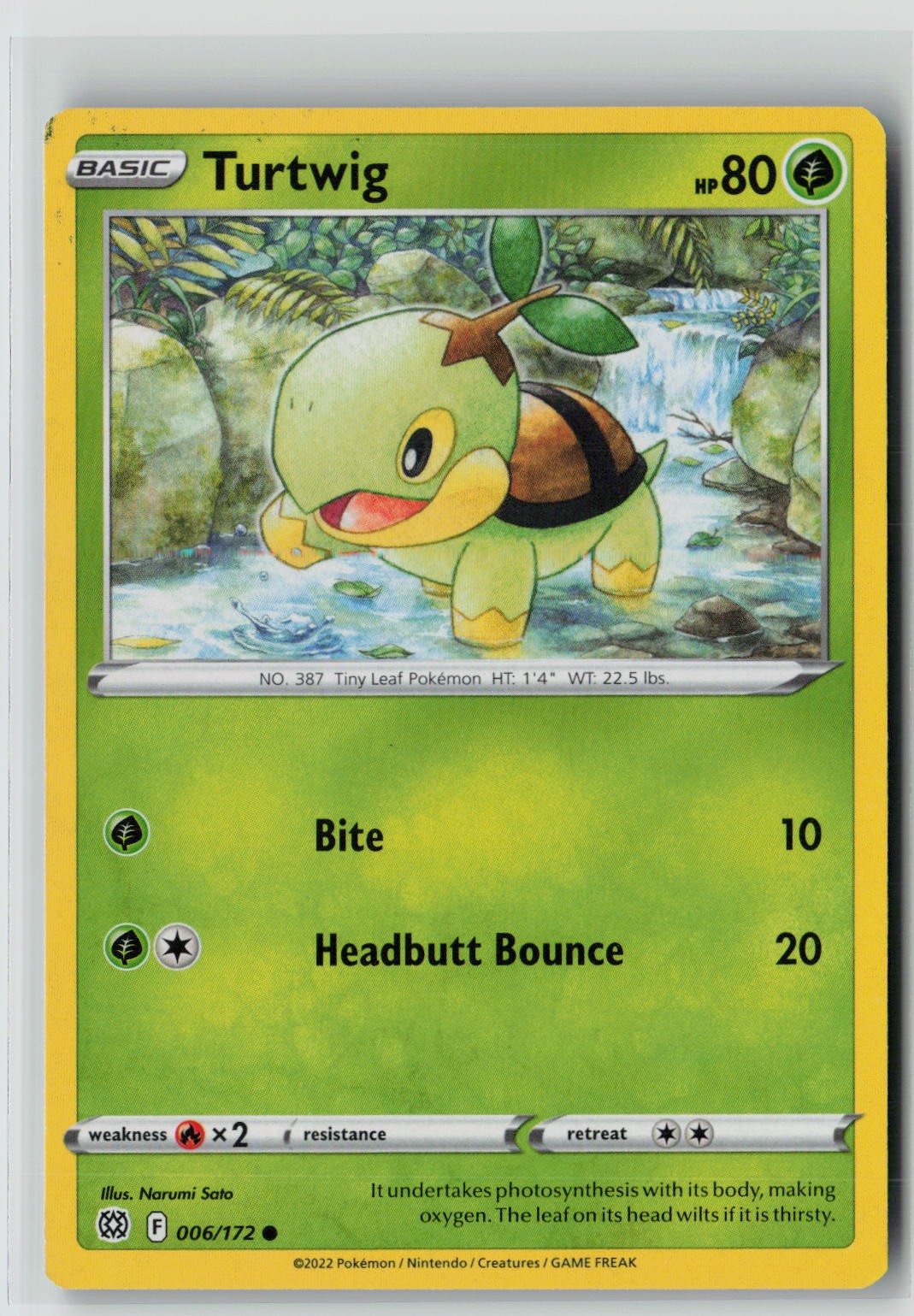 Turtwig (SWSH09: Brilliant Stars 006/172) NM