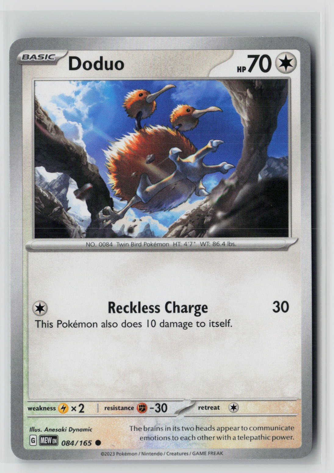 Doduo (SV: Scarlet & Violet 151 084/165) NM