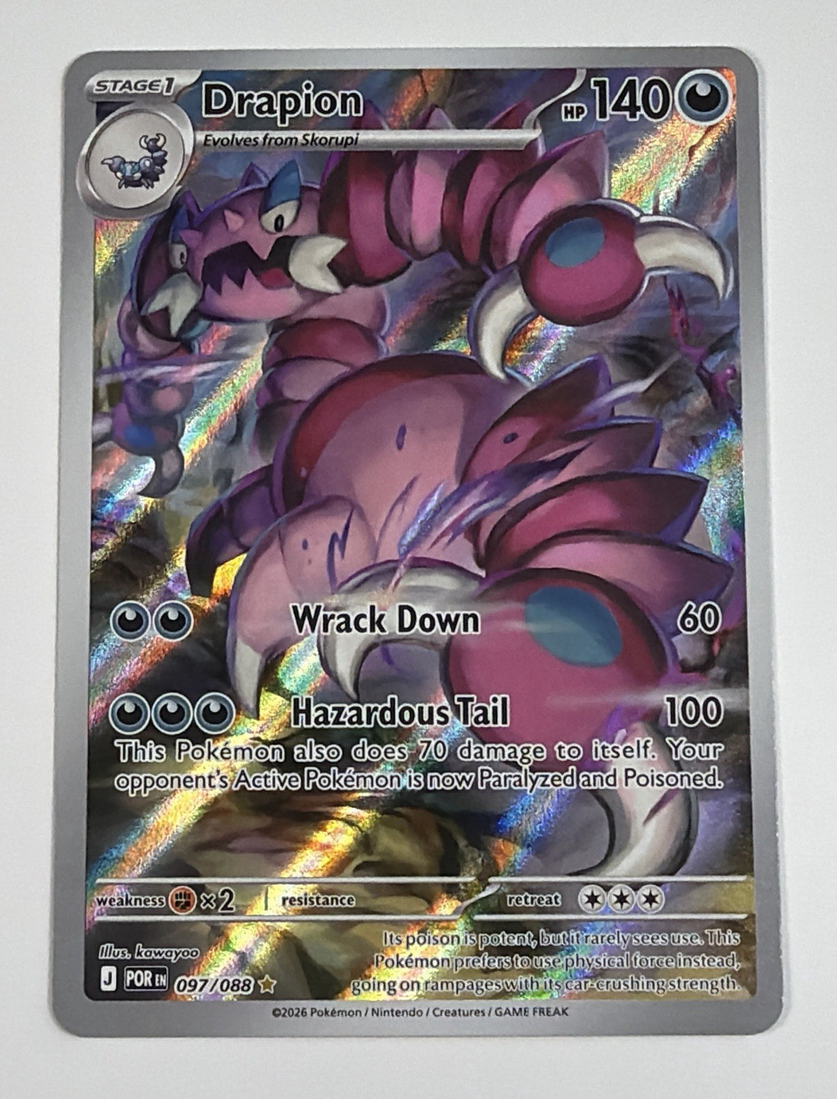 Drapion - 097/088 Illustration Rare ME03: Perfect Order Pokemon TCG NM Near Mint
