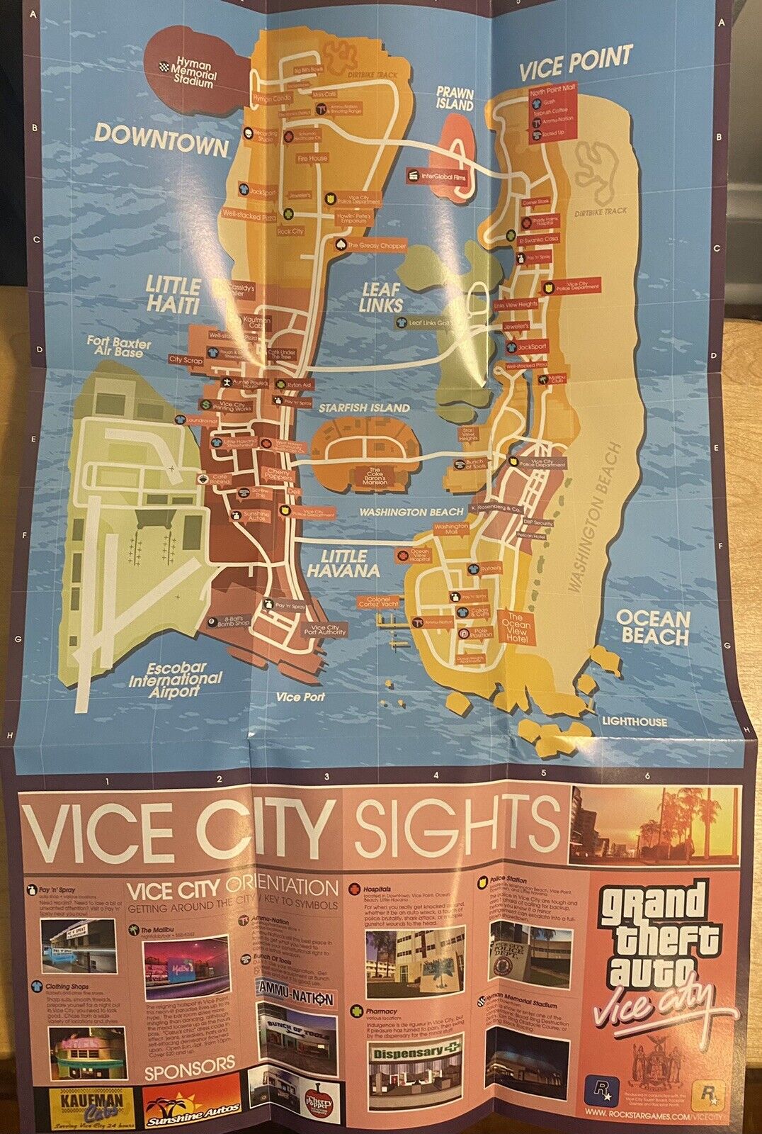 Grand Theft Auto Vice City 2 Disc Set (PlayStation 2 PS2) CIB W/ Manual & Map