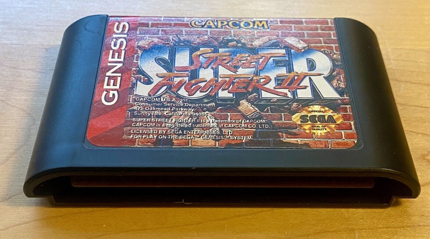 Super Street Fighter II (Sega Genesis, 1994) No Manual, Authentic & Tested