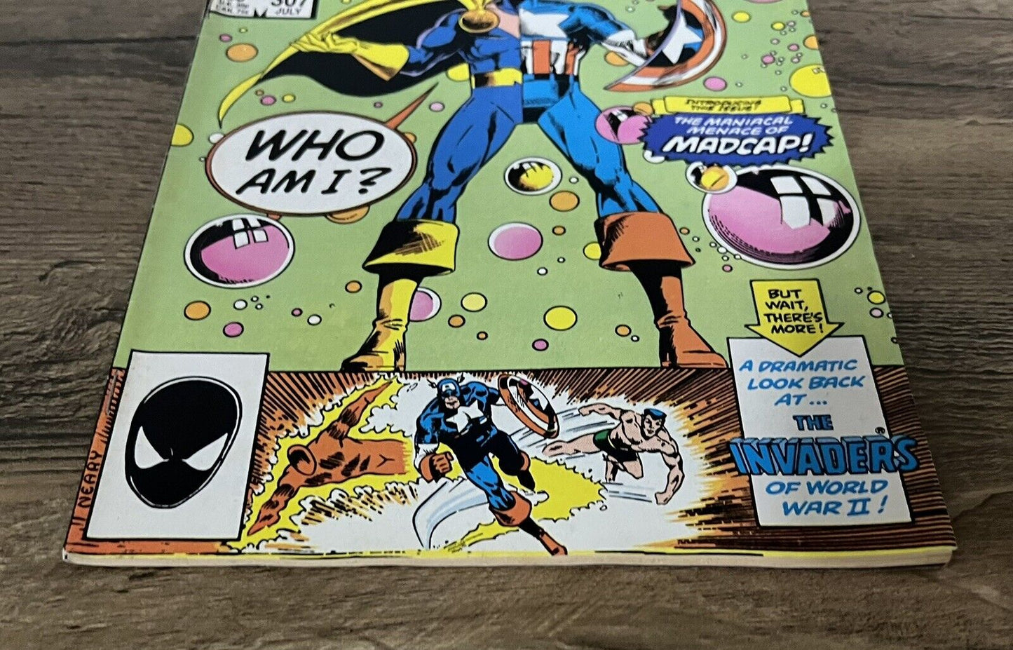 Captain America  307 Newsstand Variant 1st Madcap VF+ Marvel Comics 1985