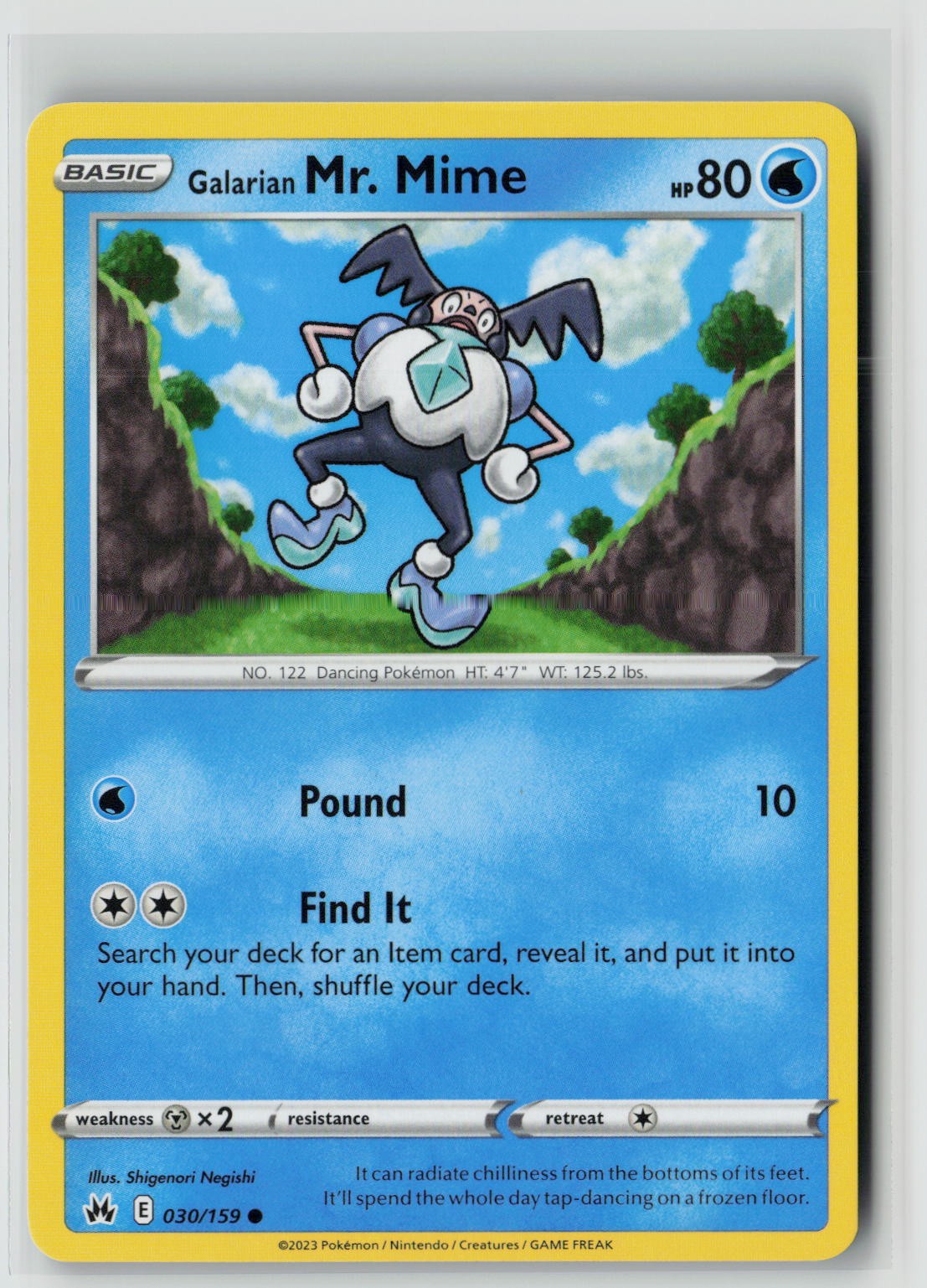 Galarian Mr. Mime (SWSH: Crown Zenith 030/159) NM