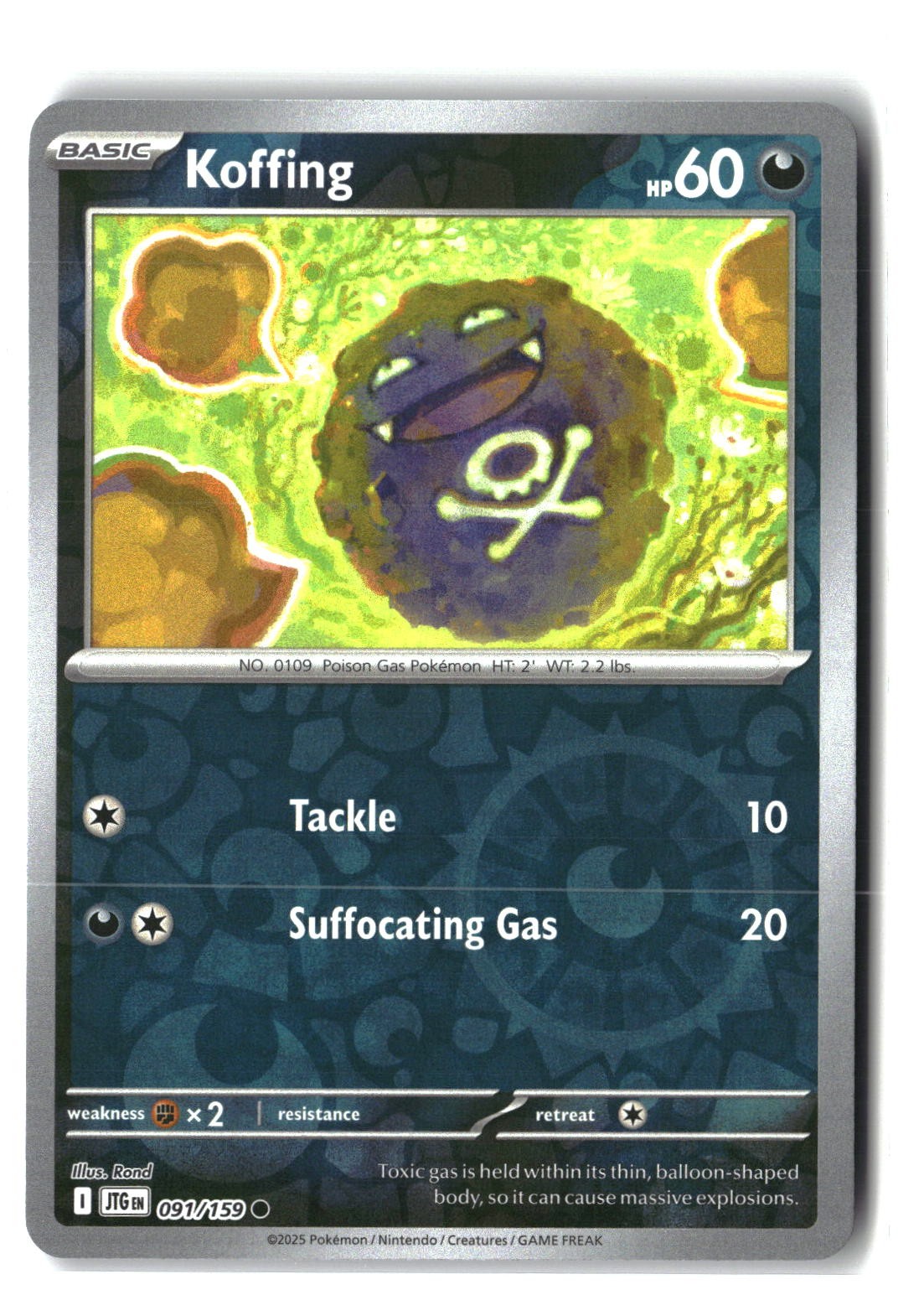 Koffing Reverse Holofoil NM (Journey Together 091/159)