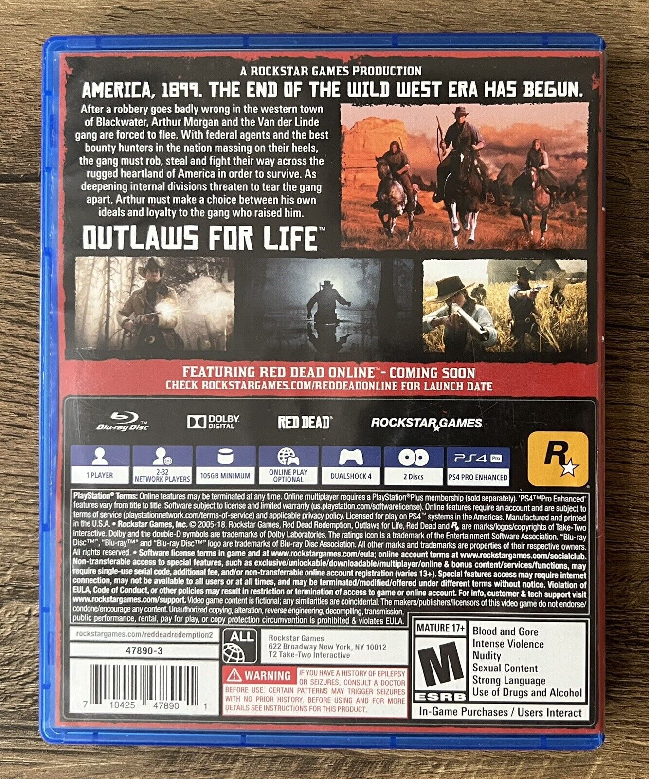 Red Dead Redemption 2 Playstation 4 CIB With Map