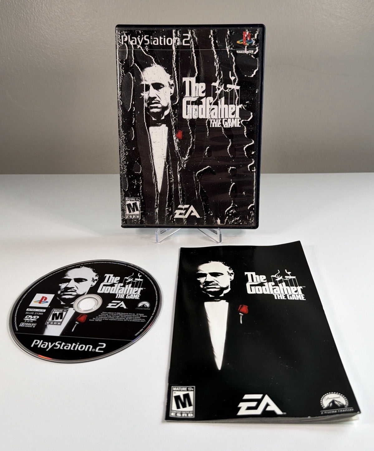 Godfather: The Game (Sony PlayStation 2, 2006) W/ Worn Manual, No Map, Tested