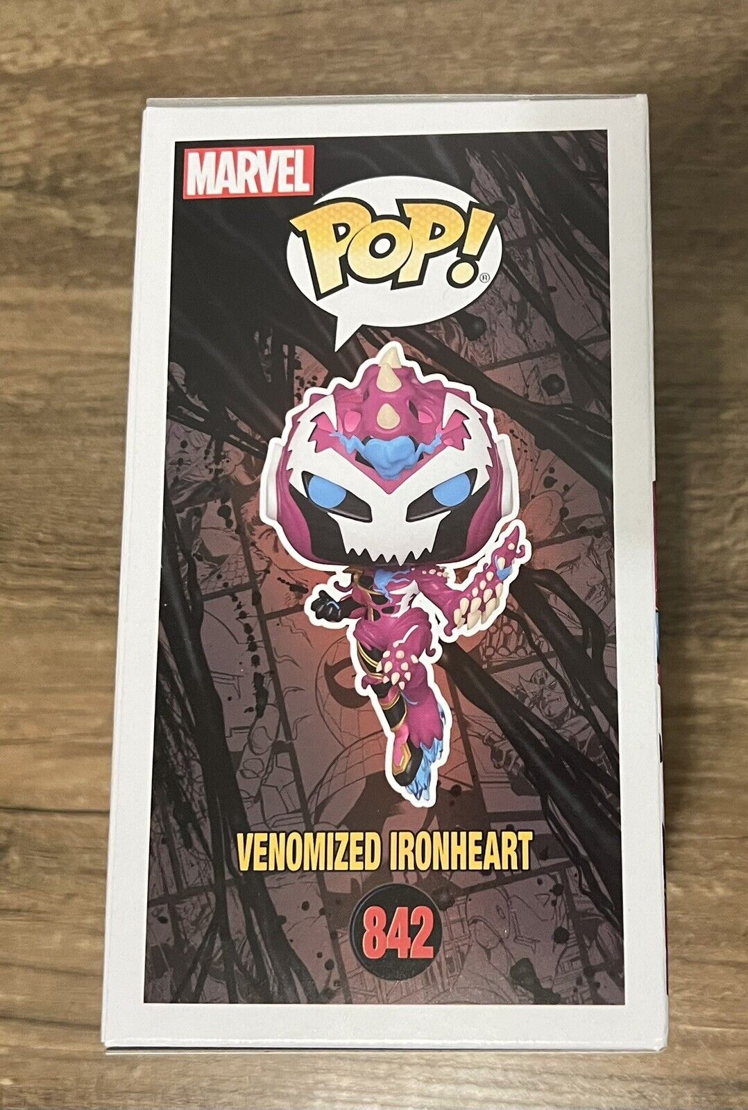 Funko Pop Marvel Comics Venomized IronHeart #842 Pop in a Box Exclusive